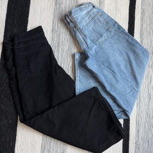 Gap Midrise Ultrasoft Wide Leg Baggy Jeans